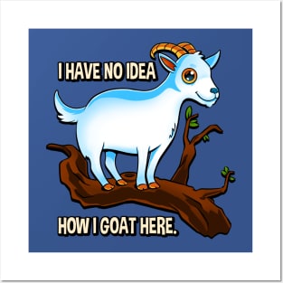 Funny Goat Pun Posters and Art